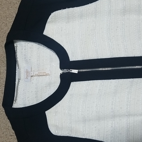 Ivory/Black Spring Coat - Picture 2 of 6